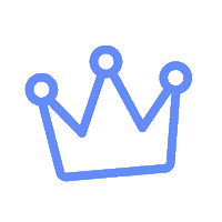Ladyship Crown Blue Sticker by Ladyship