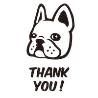 French Bulldog Thanks Sticker by BLIMP