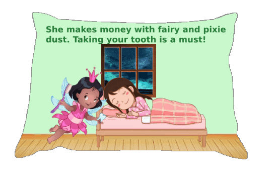 Sleepy Tooth Fairy Sticker
