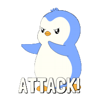 Get Em War Sticker by Pudgy Penguins