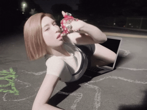 Blue Valentine Wink GIF