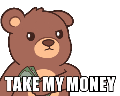 Give It To Me Money Sticker by BEARISH