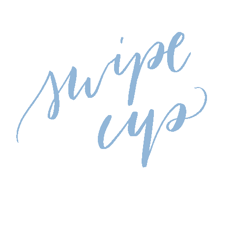 Swipe Up Pale Blue Sticker