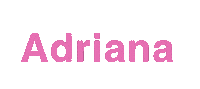 Name Adriana Sticker