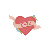Heart Wedding Sticker by dani samudio