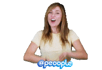 girl hello Sticker by Peoople