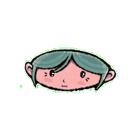 Girl Face Sticker by dnldzee