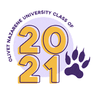 OlivetNazareneUniversity college gold purple university Sticker