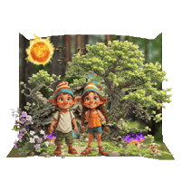 Boys Girls Summer Sticker