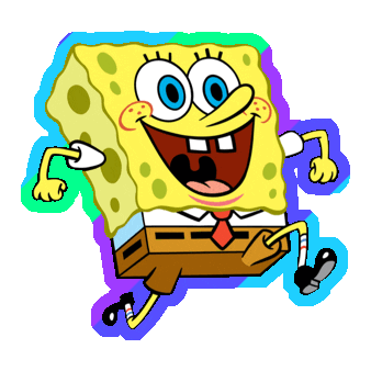 happy sponge bob STICKER by imoji