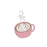 Giups_ coffee bar latte cappuccino Sticker