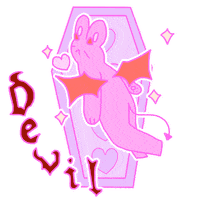 Mean Creepy Cute Sticker by cait robinson