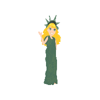 Liberty Hello Sticker by Corporacion English