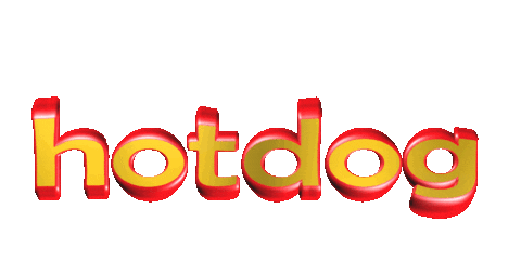 giphyupload food text wordart hotdog Sticker
