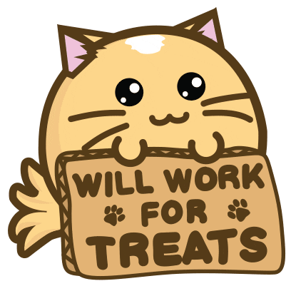 Big Eyes Cat Sticker by Fuzzballs