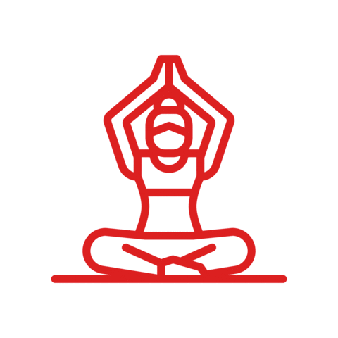 Yoga Dame Sticker by foodora_cz