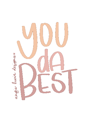 angieluciadesigns thank you thanks you da best your the best Sticker