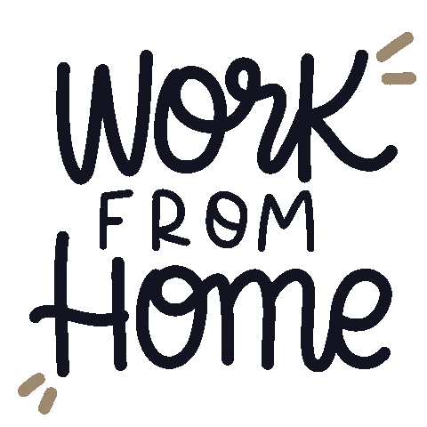 Work From Home Sticker by drfin