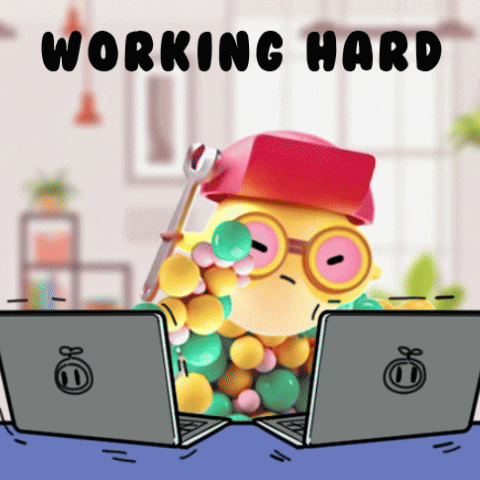 Work From Home Love GIF by Imaginary Ones