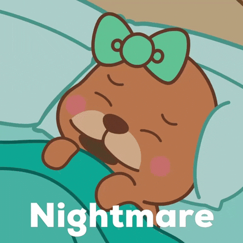Nightmare Cannot Sleep GIF by FROSTYS