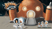 Moon Landing Football GIF by Bill Greenhead