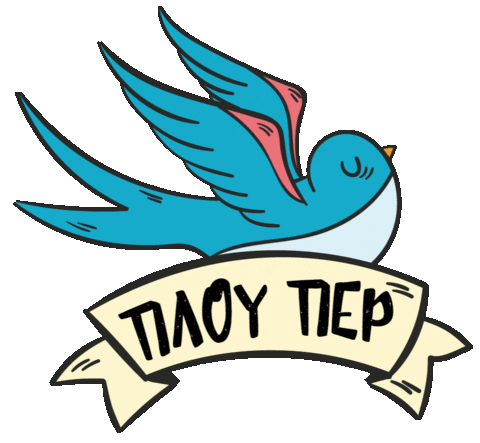 Bluebird Pouli Sticker by Darkside Tattoo Society