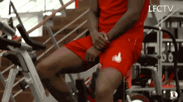 gini_wijnaldum cycling liverpool getting ready warm up GIF