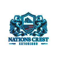 NationsCrestExterior logo crest roofing nce Sticker