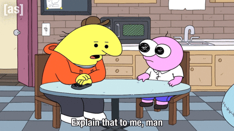 Sitting Talk To Me GIF by Adult Swim