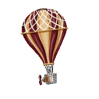 Balloon Steampunk Sticker