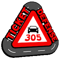 305TicketDefense 305ticketdefense 305 ticket defense Sticker