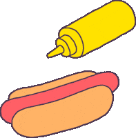 Hot Dog Sticker by Tim Lahan
