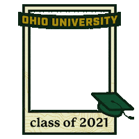 Graduation Sticker by Ohio University