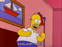 Excited Season 3 GIF by The Simpsons