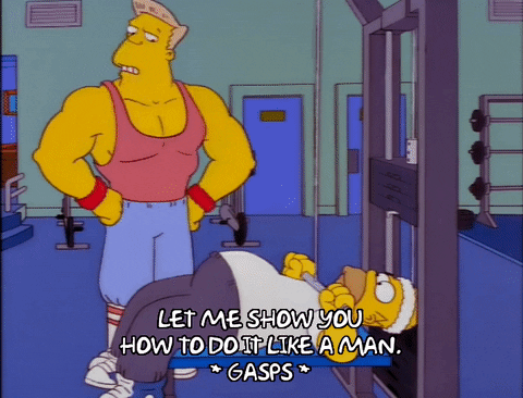 get fit homer simpson GIF
