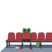 Frog I Cant Watch This Sticker by fwogs