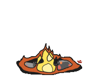 Summer Fire Sticker