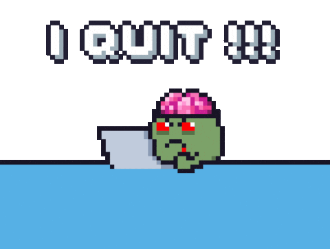 Frustrated Pixel Art Sticker by Potatozzz by 9GAG