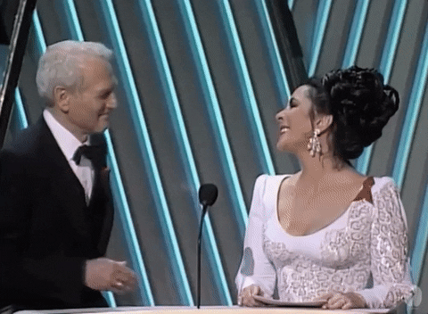 Elizabeth Taylor Applause GIF by The Academy Awards