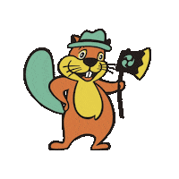 Tanakashoten2020 beaver ビーバー manpei まんぺい君 Sticker