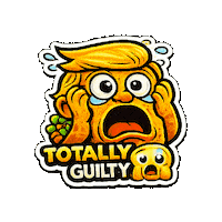Cartoon Character Trump Sticker