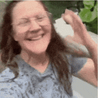 Raining Drew Barrymore GIF