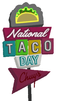 Chuys holiday neon sign austin Sticker