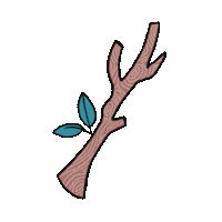Goodiemood illustration nature magic tarot Sticker