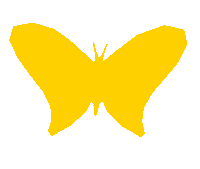 Yellow Butterfly Sticker by BeWILDerwood