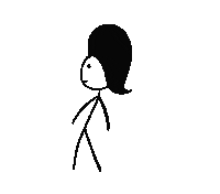 Stickman King Sticker