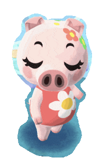 Animal Crossing Pig Sticker