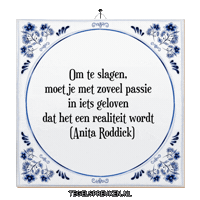 Succes Spreuk Sticker by Tegelspreuken.nl