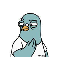 Suspicious Bird Sticker