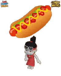 Eat Hot Dog Sticker by Zhotcita